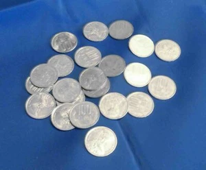 24 coins lot Romanian LARGE 100 lei King Michael 1992 Nickel Plated Steel set - Picture 1 of 4