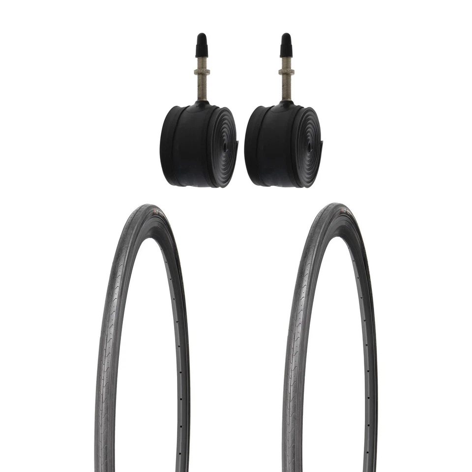 2x 28 Zoll Kujo Rennrad Reifen Fixie 28 Zoll 700x23C 23-622 mit Schläuchen FV - Bild 1 von 3