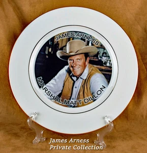 James Arness Gunsmoke Marshal Dillon Gold Rimmed Special Edition Plate #1 - Picture 1 of 2