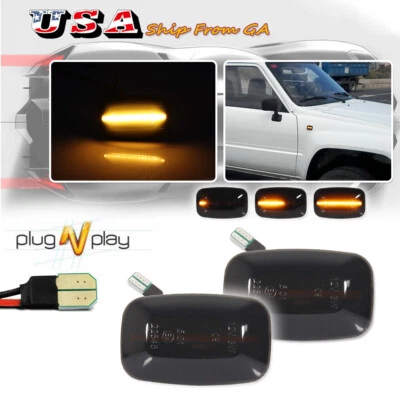 动态烟熏 LED 侧标记灯转向信号灯适用于丰田 Land FJ Cruiser — 第 1/4 张图片