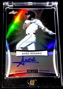 AMED ROSARIO RC AUTOMÁTICO/7 HOJAS DRAFT 2017 AUTÓGRAFOS DE NOVATO en tarjeta - Imagen 1 de 2