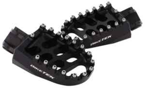 Biketek MX Tout Terrain Forgé Repose-Pieds Pour Kawasaki KX250 F 05-08 en Noir - Photo 1/1
