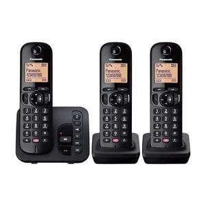 Panasonic KX-TGC263EB Cordless Phone, Three Handsets with Answering Machine - Picture 1 of 2