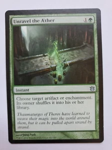 MTG Magic The Gathering Card Unravel the Æther Instant Green Born Of The Gods - Picture 1 of 2