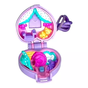 1993 Polly Pocket Vintage RARE Baby and Blanket Locket Bluebird Toys Locket Only - Picture 1 of 4