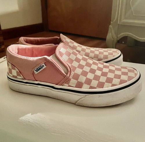 VANS Furgone a scacchi rosa bambina taglia 3 ottime condizioni