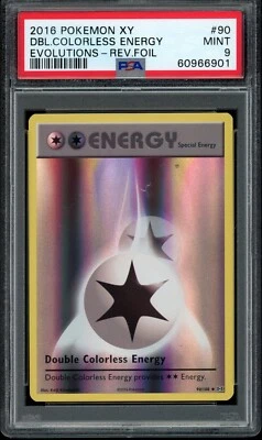 2016 Pokemon XY Evolutions Reverse Holo Double Colorless Energy #90 1/1 PSA 9 - Image 1 of 4