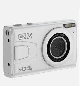 4K Compact Digital Camera 64MP Auto Focus Video Camera 18X Zoom for Beginner Kid - Picture 1 of 3