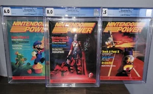 Nintendo Power ( #1 #2 #3) CGC GRADED- Mario Issues 1988 - Picture 1 of 15