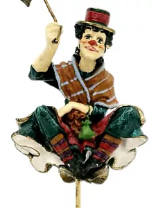 Ron Lee Fy Me Emmett Kelly Clown - peltro 24 carati 8-1/2" 1985 - Foto 1 di 15