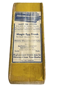Magic Egg Brush National Poultry Equipment CO Seattle Advertising 1930's RARE - Picture 1 of 4