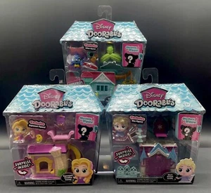 Disney Doorables Rapunzel, Elsa, Stitch-Mini Playsets W/ Mystery Figures Lot - Picture 1 of 16
