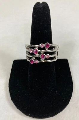Paparazzi Sparkle Showdown Pink Ring - Image 1 of 4