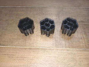 3 Black Lego 18588 Six Barrel Shooter Projectile Launchers and their Triggers - Picture 1 of 12