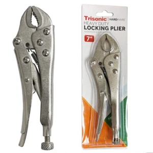 7" Vise-Grip Locking Pliers Curved Jaw with Wire Cutter Heavy Duty Wrench Plier - Picture 1 of 1