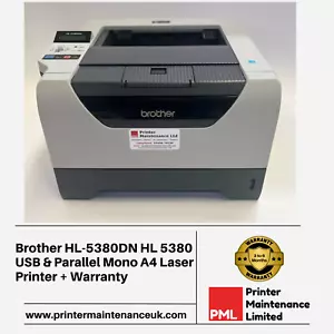 Brother HL-5380DN HL 5380 USB & Parallel Mono A4 Laser Printer + Warranty - Picture 1 of 1