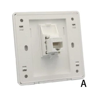 Wall Socket Plate Network Ethernet LAN CA Outlet Panel FaceplateF V2N1 - Afbeelding 1 van 15