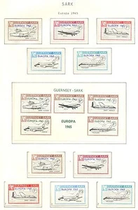 ENGLAND LOCAL STAMPS GUERNSEY - SARK 10 ST. + 1 BL 1965 EUROPA ** MVF - Picture 1 of 1