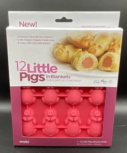 12 cerditos en una manta mini horno para perros calientes molde de silicona seguro - Imagen 1 de 2