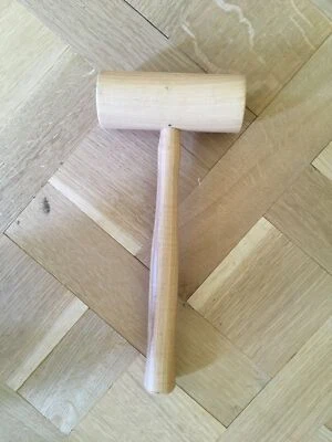 Mazo en forma de barril de nogal macizo SHA3 Foto 1 de 2