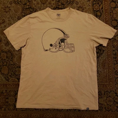 New Men's Clevland Browns Shirt Size XL Tee $40 Dusted Khaki NFL - Image 1 of 2