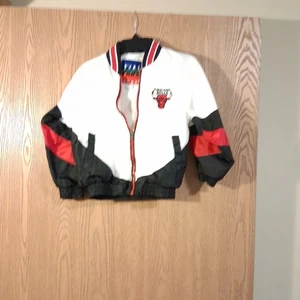 Vintage Chicago Bulls Fans Gear Full Zip Windbreaker Jacket Youth Size 6 - Afbeelding 1 van 6