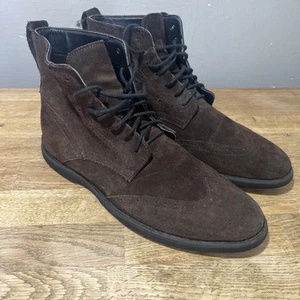 Calvin Klein Fields Boots Men’s Size 8 UK Brown Suede Boots - Picture 1 of 15
