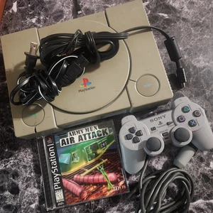 Sony PlayStation PS1 Console SCPH-7001 Tested + Controller & Army Men Air Attack - Picture 1 of 17