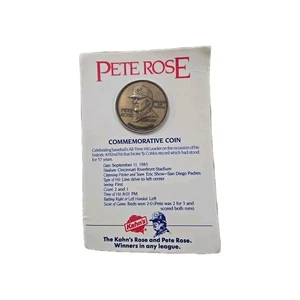 Moneda Conmemorativa Pete Rose - Kahn's Rose y Pete Rose - 1985 - Imagen 1 de 11