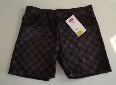 Pantalones Cortos Vaqueros Wrangler Niños 5 Bolsillos-Azul Cuadros-Talla 18 Husky Ajustables Nuevos con Etiquetas Foto 1 de 4