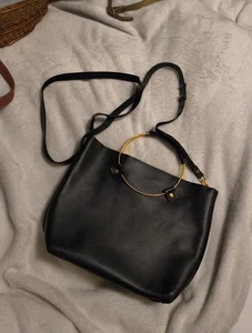 Laude The Label Tribe Alive Luxe Handbag Black Leather Msrp:$168.00 - Picture 1 of 8