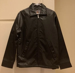 Vintage 90s Spiewak Titan Cloth Black Jacket Size 38 Made in USA Nylon 1990s NYC - Picture 1 of 24