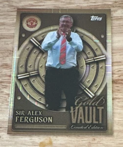 2025 Sir Alex Ferguson Topps Manchester United Collectors Tin Gold Vault GV-1 - Picture 1 of 2