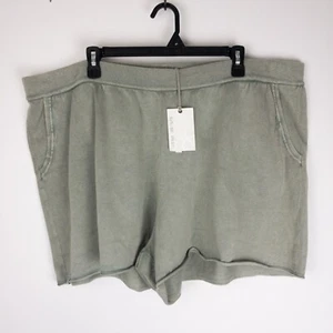 Barefoot Dreams Clover Sunbleached Lounge Short Womens Size 2X (44x3.5) Green - Picture 1 of 11