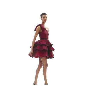 Pearl Georgina Chapman Marchesa Tupfen abgestufter Tüll Abschlussballkleid 4 - Bild 1 von 9
