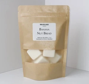 Banana Nut Bread Natural Soy Wax Melt, HOME FRAGRANCE MULTIPLE USES IN 1 - Picture 1 of 1