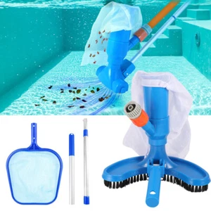 Swimming Pool Spa Suction Vacuum Head Cleaner Cleaning Kit Accessories Tool - Picture 1 of 82
