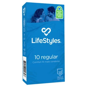 Lifestyles Regular Condoms 10 Pack - Bild 1 von 1