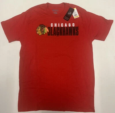 Camisa para hombre NHL Chicago Blackhawks. Camiseta roja Champion talla mediana Foto 1 de 2