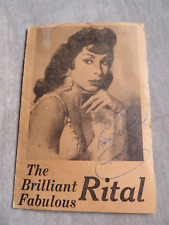1950's/60's ' Exotic ' Dancer/Entertainer Signed Leaflet.
