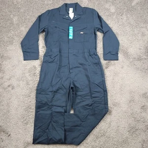 Dickies Coveralls Mens XL Tall XLT Blue Mechanic Utility Work Wear Cotton - Picture 1 of 18