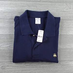 NEW Brooks Brothers Polo Men's XXL 2XL Slim Fit Navy Collared Luxury Shirt NWT - Picture 1 of 8