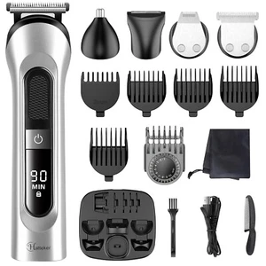 Hatteker Beard Trimmer for Men Hair Clipper Cordless Mustache Nose Trimmer - Picture 1 of 6