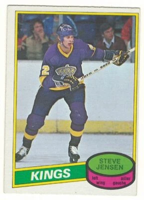 1980-81 O-PEE-CHEE # 294 STEVE JENSEN KINGS OPC HOCKEY - NICE AND NO CREASES !!! - Image 1 of 2
