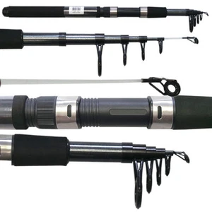 Abu-Garcia Tracker Telescopic Travel Spin Fishing Rod 10' 6-8 kg + + Mesh Case - Picture 1 of 2