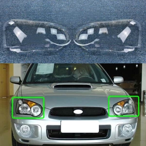 2Pcs Front Headlight Lens Cover Clear +Sealant Glue For Subaru Impreza 2004-2005 - Bild 1 von 9