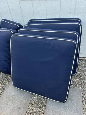 Frontgate Palermo Couch Cushions Outdoor Lounger Chaise Sunbrella  - Image 1 of 4