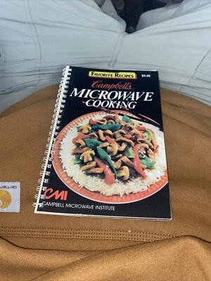 1987, Favorite Recipes Cookbook "CAMPBELL'S MICROWAVE COOKING" Paperback  - Image 1 of 2