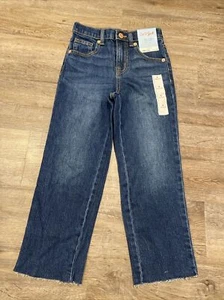 Girls High Rise Straight Ankle Blue Jeans Size 6 - Picture 1 of 2