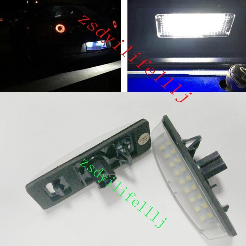 2pcs For Lexus RX300 RX330 RX350 2003-08 White License Plate Lights Lamp ae - Image 1 of 1